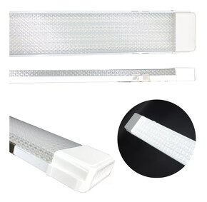 Lineárne svietidlo, 3x LED pás, 120cm,150W 6500k studená bie - 4