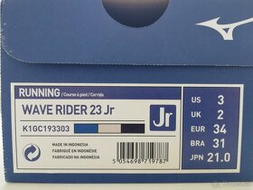 Detské bežecké topánky Mizuno Wave Rider 23 Jr EUR 34 - 4