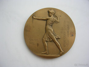 AE medaila 1910 I.medzinárodná lovecká výstava Viedeň FJI. - 4