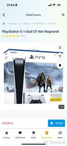 Playstation 5 God of war Ragnarok + 2 ovládače - 4