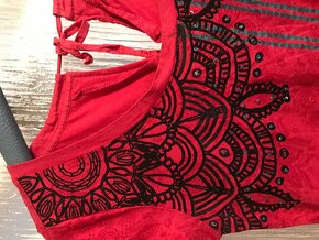 DESIGUAL originál Red damske tricko M - 4