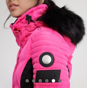 NOVA Superdry pink puff ski jacket - 4