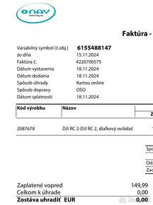 Diaľkový ovládač DJI Remote Controller - 4