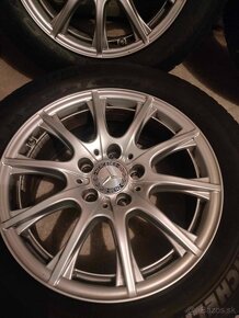 Zimné 4ks alu disky orig. Mercedes 5x112 r16 pneu 205/60 r16 - 4