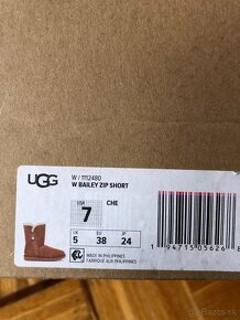 Ugg bailey zip chestnut čižmy, 38, originál - 4