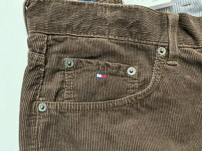 Nové,pánske mančestrové džínsy Tommy HILFIGER -veľkosť 34/32 - 4