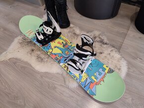 Snowboard komplet 115 cm s viazaním + topánky - 4