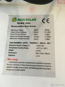 Predam solarny panel "Rich Solar RS-M30" - 4