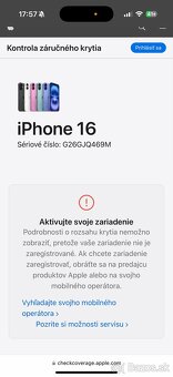 Predám Apple iPhone 16 128GB Pink Nový Zabaleny - 4