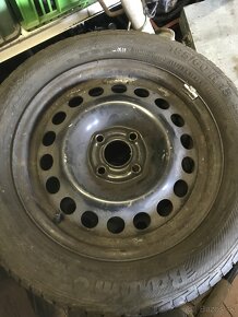 195/60 R15 letne + plechy 4x100 opel - 4