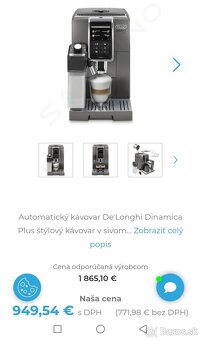 Kávovar DeLonghi Dinamica Plus ECAM 370.95.T - 4