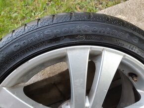 Sada 4ks Mercedes hlinikove disky 7.5J s pneu 215/45 R17 - 4