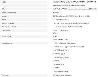 Minisforum Venus Series UM773 Lite Barebone - 4