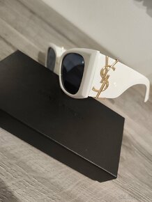 Biele fashion slnečné okuliare - 4