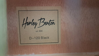 Predám akustickú gitaru Harley Benton D-120 Black - 4