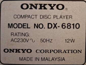 Predám CD prehrávač Onkyo DX-6810 - 4