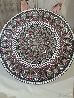 Rucne malovana mandala 59cm - 4