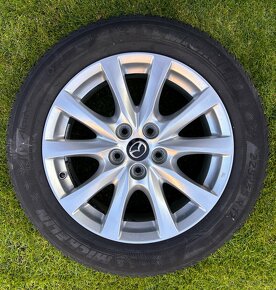 Predám orig. 17''ALU Mazda + Michelin Alpin 5, 225/55 R17 V - 4