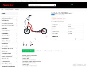 Kolobežka pre väčšie deti MASTER RIDE s 12" kolesami - 4