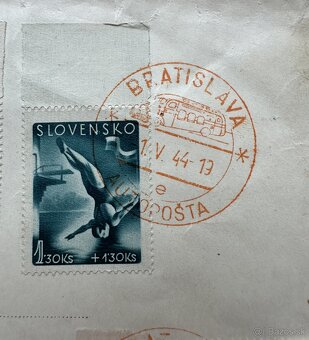 Séria známok Slovensko 1944 - Športové(štvorbloky) za 15EUR - 4