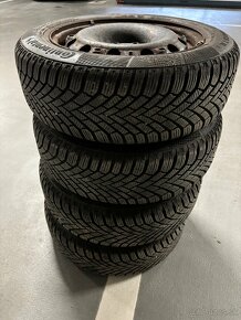 Zimné gumy 185/60 R15 + plechače škoda fabia - 4