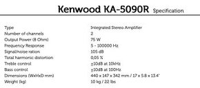 Kenwood KA-5090R - 4