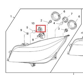 Objímka žiarovky blinkra Opel Astra, Insignia - 4