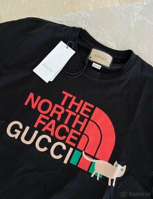 Gucci X The north face pánske tričko čierne - 4