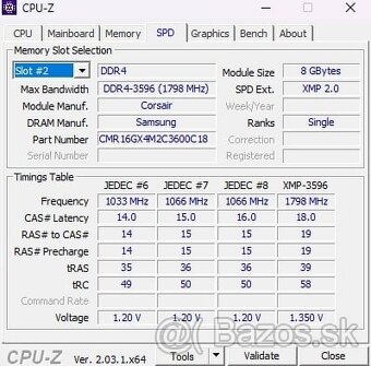 Corsair Vengeance RGB DDR4 2x8Gb 3600Mhz - 4