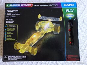 Laser Pegs Dragster 6-in-1 Building Set - 4