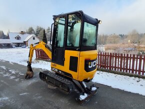 Minibagr JCB 19C-1, 1100mth, r. 2018, roztah.pásy, 2x lžíce - 4