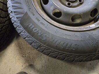 Plechové disky 5x100 + zimné pneumatiky 175/80r14 - 4