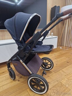 Kočík Moon Rocca Navy 2022 + Vajíčko BRITAX BABY SAFE iSENSE - 4