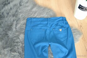 Modré elastické nohavice, veľ. 28, Top Stav - 4