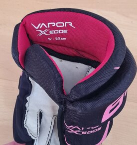 Bauer Vapor X:Edge detské hokejové rukavice ružovo-čierne - 4