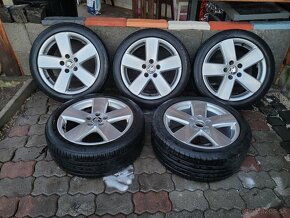 17" ALU 5x112 orig VW Volkswagen + letné pneu Barum 225/45 - 4