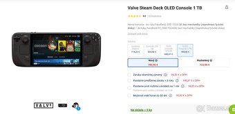 STEAM DECK OLED nepoužívaný nový , 1TB verzia - 4