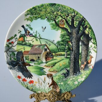 Wedgwood - porcelánové taniere - panoráma prírody - 4