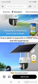 Ip 4g solar otočná kamera - 4