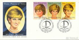 Poštové známky, filatelia: Anglicko, Lady Diana, FDC obálky - 4