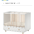 IKEA MYLLRA Postieľka so zásuvkou, matracom - ružová - 4