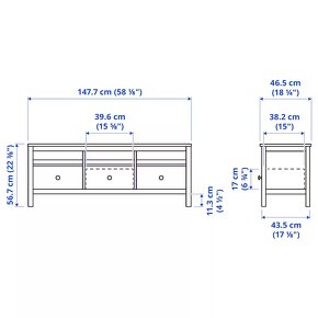 Predám skrinku na TV Ikea Hemnes - 4