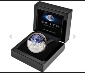 EARTH - BLUE MARBLE - 1oz - investičná minca - 4