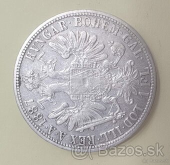 1 florin  1886 87 88 91 - 4