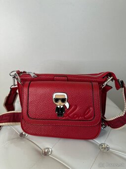 Karl Lagerfeld kabelka cervena - 4