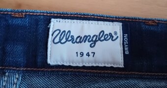 Wrangler tmavomodré slim fit - 4