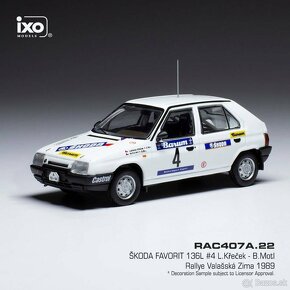 Modely Škoda Rallye Favorit, 130 a další 1:43 IXO - 4