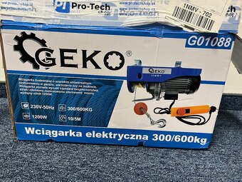 Geko Elektrický Navijak 300/600KG 1200W G-G01088 - 4