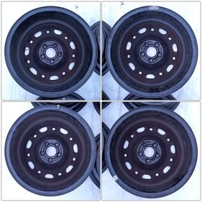 5x100 R14 ET43 Originál Audi VW Škoda Seat disky Top Stav - 4