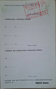 Didaktik M + záručný list a pokladničný doklad z roku 1991 - 4